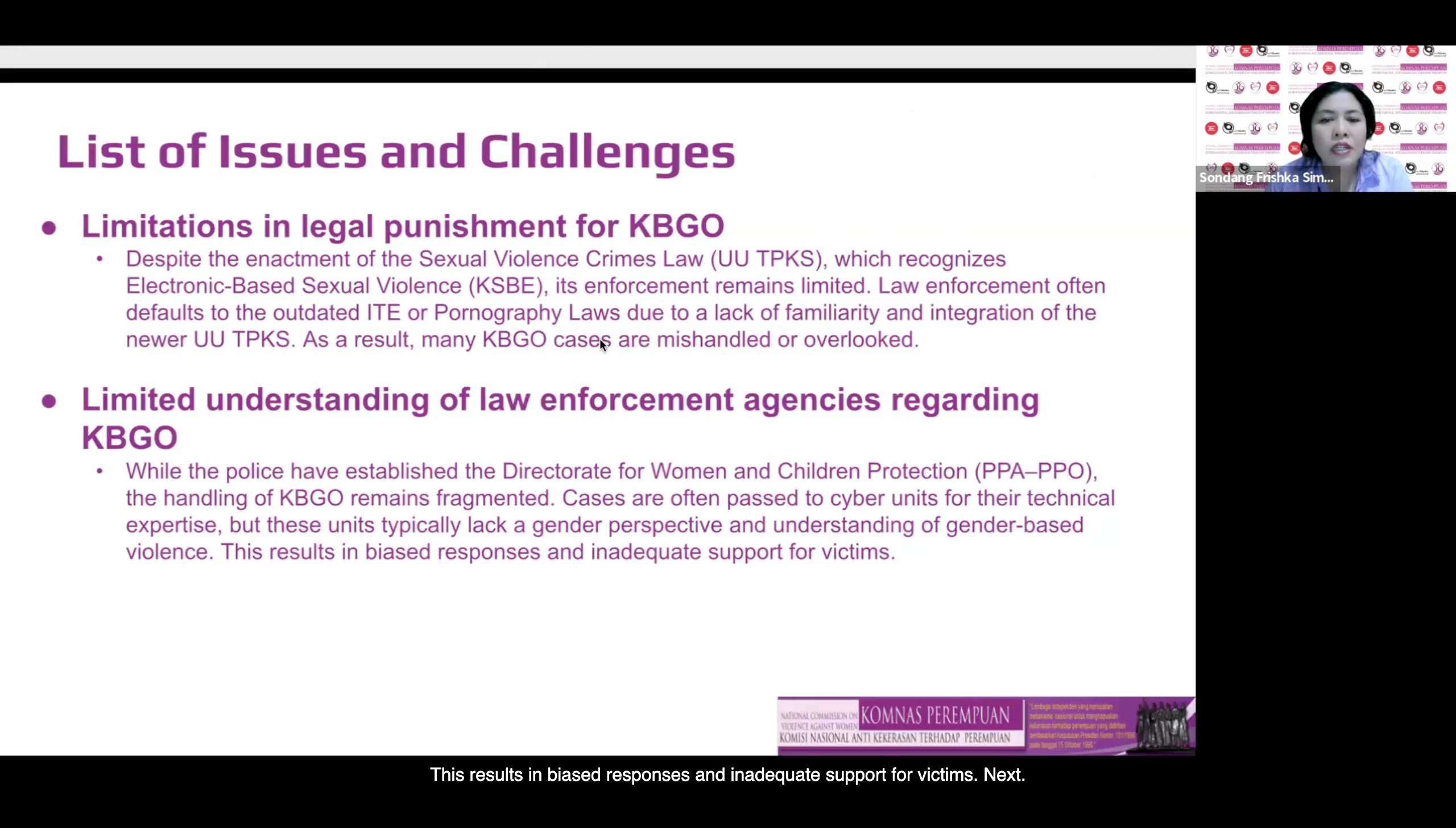TFGBV Policy Dialogue Series - Session 2 - Indonesia