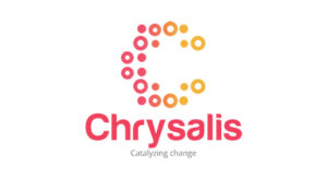 Chrysalis Logo White Verticle 2