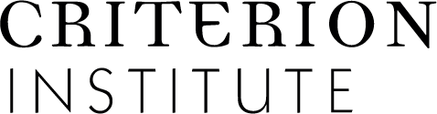 Forum 2026 Criterion Institute Logo (stacked Black)