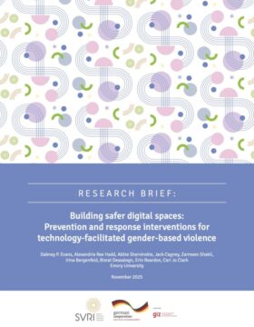 Building safer digital spaces: Prevention and response interventions for technology-facilitated gender-based violence