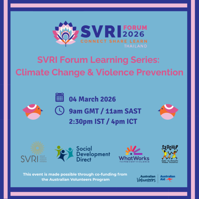 Learning Series Climate Change & Violence Prevention