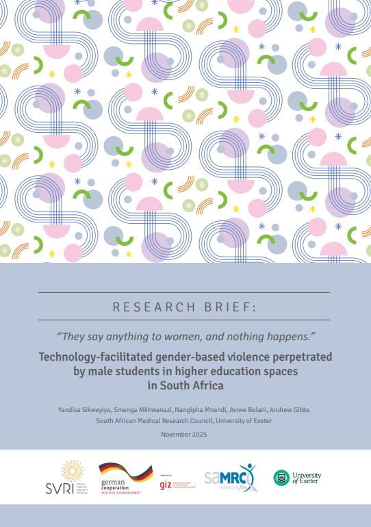 “They say anything to women, and nothing happens.” Technology-facilitated gender-based violence perpetrated by male students in higher education spaces in South Africa