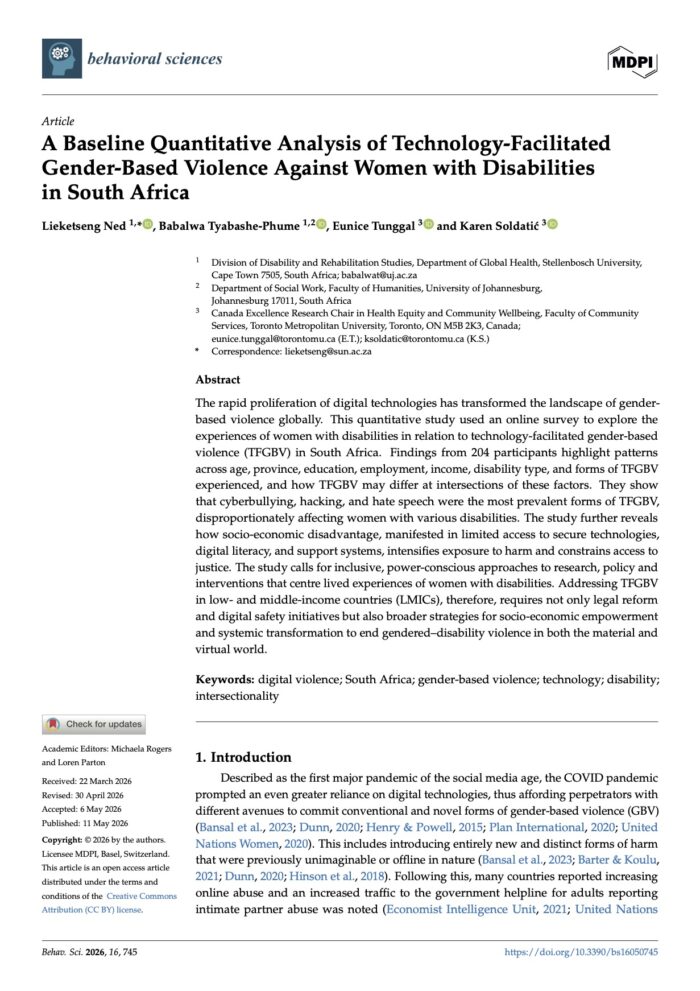 South Africa, 2024, Journal Article 3, Cover