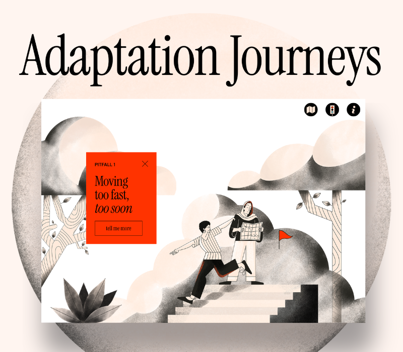 Adaptation Journeys. Moving too fast, too soon.